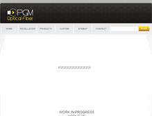 Tablet Screenshot of pgm-optical-fiber.com